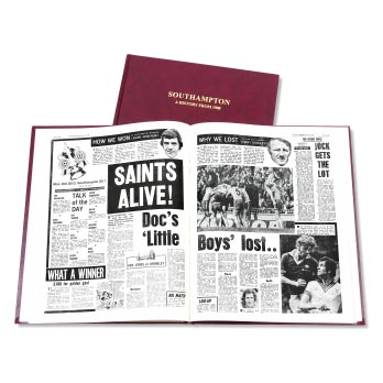 Southampton Football Newspaper Book. Retro