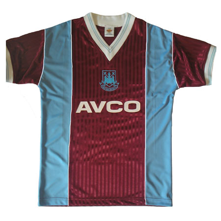 West Ham 1987-89 Home retro football shirt