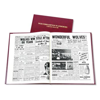 Wolverhampton Football Newspaper Book