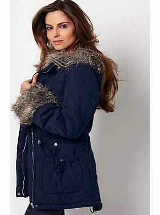 Parka with Fur Trim