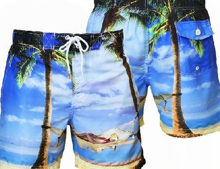 Tokyo Laundry Mens Tokyo Laundry 1S 2425 Casual Summer Swim Shorts, Medium