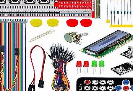 Tolako Starter Kit for Raspberry Pi B  2/3 Starter Kit GPIO Pinboard 1602LCD Flat Cable Remote Control