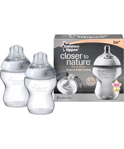 Tommee Tippee 260Ml Twin Pack Easivent Bottle
