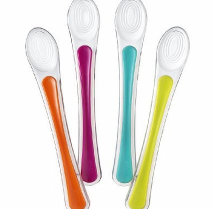 Tommee Tippee Explora 1st Weaning Spoons (Assorted Colours, 2-Pack)