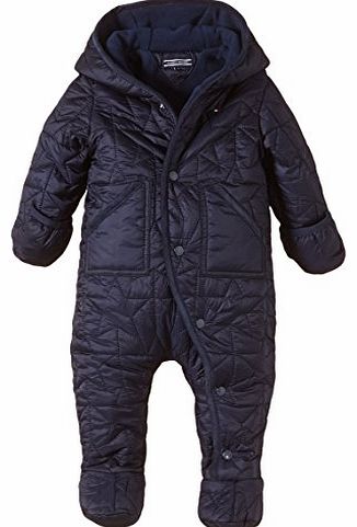 Tommy Hilfiger Baby Boys Stars Snowsuit Long Sleeve Starred Coat, Blue (Black Iris/Peacoat), 0-3 Months (Manufactur