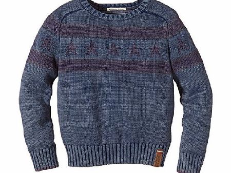 Tommy Hilfiger Boys E557124611 Elvis Cn Sweater L/S Jumper, Ensign Blue PT, 10 Years (Manufacturer Size: 10)