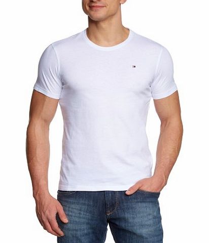 Flag CN Short Sleeve Logo Mens T-Shirt Bright White Medium