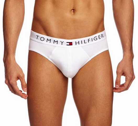 Tommy Hilfiger Flag Original Stretch Without Fly Mens Briefs Bright White Small