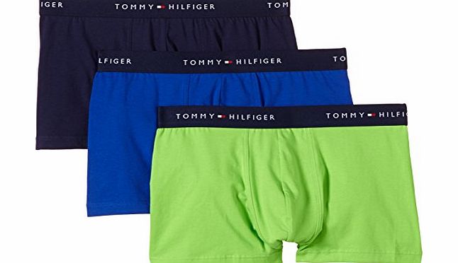 Tommy Hilfiger Hilfiger Denim Men SEM 3 Pack Boxer Shorts, Blue (Surf The Web/Green Flash/Peacoat), Medium