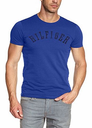 Tommy Hilfiger Mens Gower Cn Ss Tee Crew Neck Short Sleeve T-Shirt, Blue (Mazarine Blue-Pt 439), Large