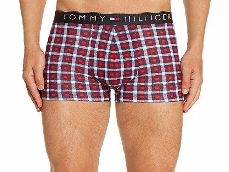 Tommy Hilfiger Mens Laurence trunk Checkered Boxer Shorts Boxer Shorts, Red (Jester Red Pt), X-Large