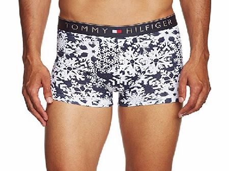 Tommy Hilfiger Mens Nowy Trunk Boxer Shorts, Multicoloured (Classic White), Small
