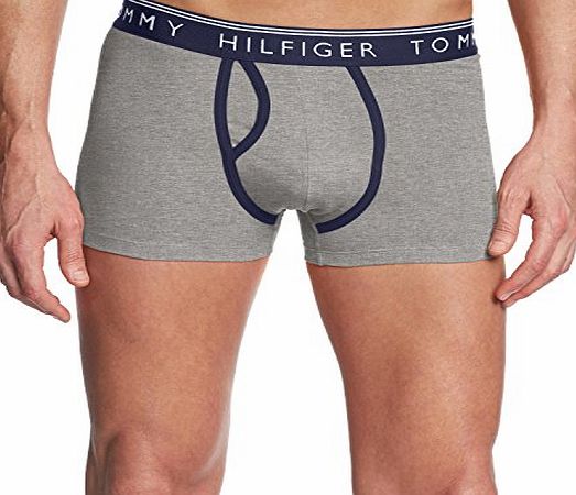 Tommy Hilfiger Mens Sullivan trunk VAL Plain Boxer Shorts, Grey (Dark Grey Heather), X-Large