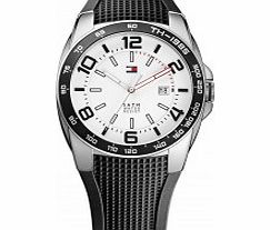 Tommy Hilfiger Mens White and Black Andy Watch