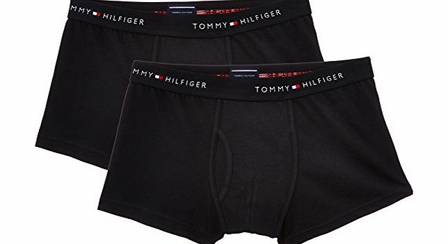 Tommy Hilfiger Mini Flag Cotton 2Pack With Fly Mens Trunks Caviar X-Large