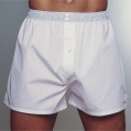 plain woven boxer shorts