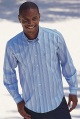 striped long-sleeved shirt