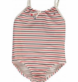 Tommy Hilfiger Yona one-piece swimsuit Ecru `4 years,6 years,8
