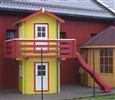 Tower Playhouse: 2.6 x 2.6 x 3.35m - With Black Roof Tiles