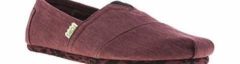 toms Burgundy Classic Earthwise Shoes