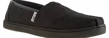 Toms kids toms black glimmer girls youth 8409737070