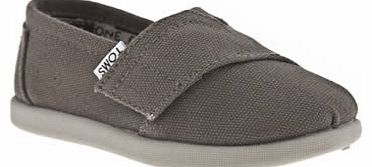 Toms kids toms grey classic unisex toddler 2201507570