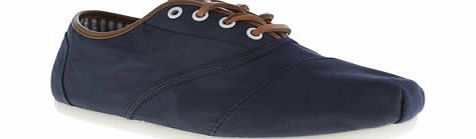 toms Navy Cordones Tencel Shoes