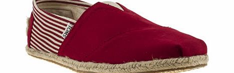 toms Red University Classics Shoes