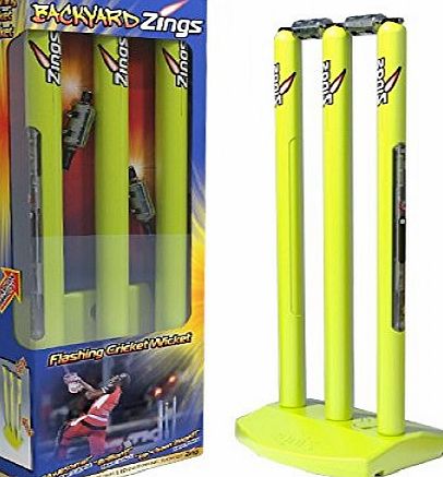TON Zings Flashing Cricket Stumps Wickets, Base amp; Bails