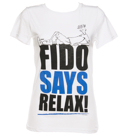 Ladies Fido Dido Fido Says Relax T-Shirt from