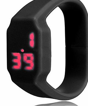 TOOGOO(R) Black Waterproof LED Sport Watch Wristband USB Memory Flash Stick Pen Drive 16G