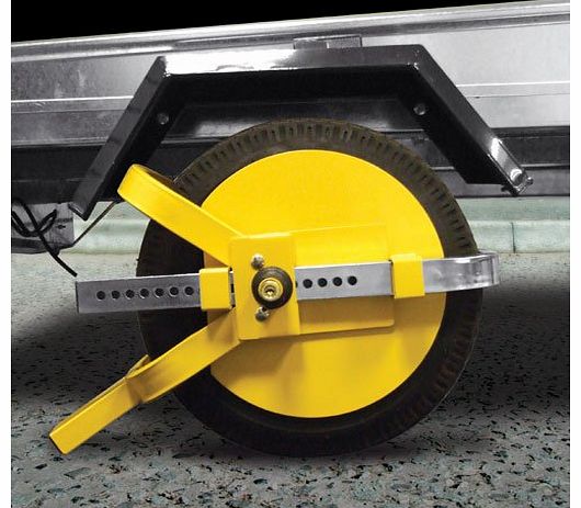 Tooltime 8``-10`` High Security Full Face Caravan Trailer Wheel Clamp