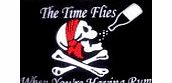 5 x 3 Pirate Flag-Skull and Crossbones-Time Flies When Youre Having Rum