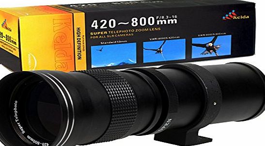 TOP-MAX 420-800mm Super Telephoto Lens for Nikon D800,D3100,D3200 and More DSLR/SLR Cameras
