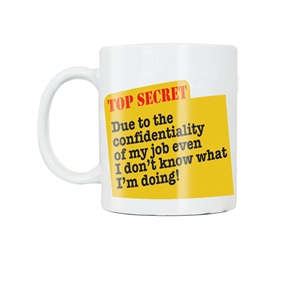 Secret Confidentiality Work Mug