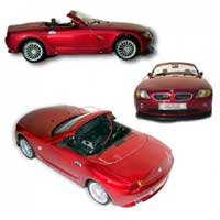 BMW Convertible Red 1:8