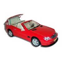 Top Toy Cars Mercedes CLK Covertible Silver 1:4