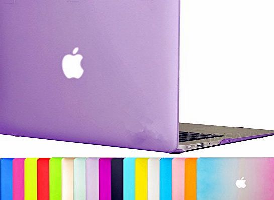 Topideal Matte Frosted Silky-Smooth Satins-Touch Hard Shell Case Cover for 13-inch MacBook Air 13.3`` (Model: A1369 and A1466)-Aqua Blue