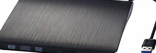 Topop USB 3.0 External DVD CD Drive High Speed Burner Writer Player for Macbook, Macbook Pro, Macbook Air Laptop Desktop PC