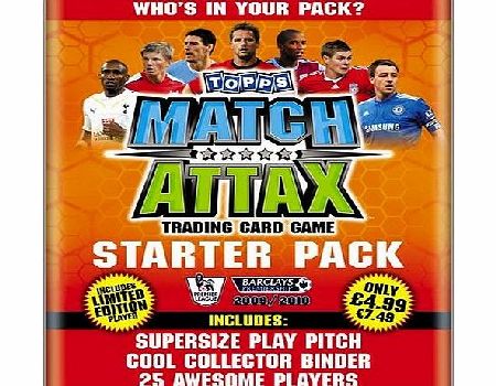 Topps Match Attax Football 09/10 Season Starter Pack Binder (Contents Vary)