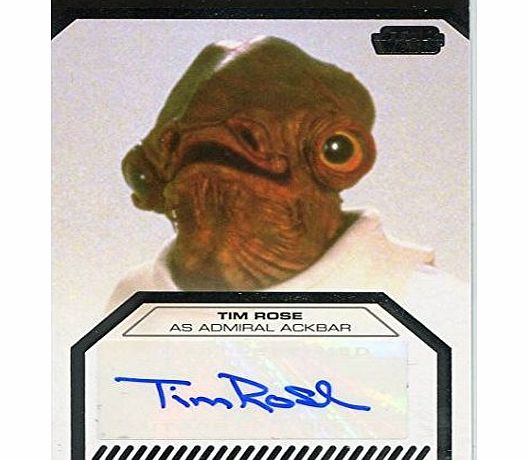 Topps Star Wars Galactic Files 2 Autograph Card Tim Rose