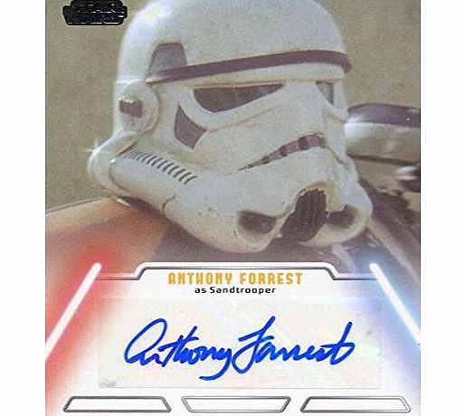 Topps Star Wars Jedi Legacy Autograph Card Anthony Forrest As Sandtrooper