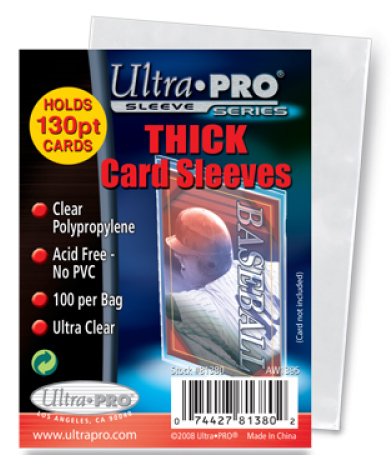 Topps Ultra-PRO Extra Thick Card Sleeves for Thick Jersey or Memorabilia Sports Trading Cards