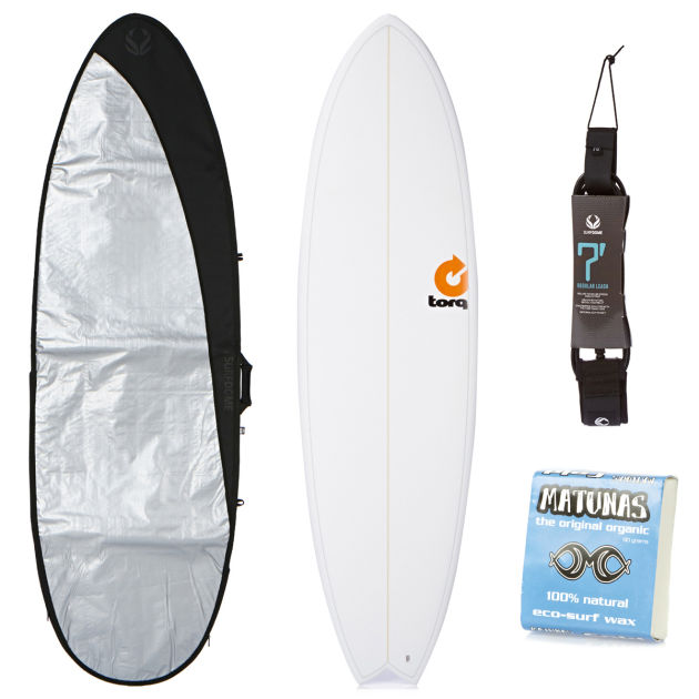 Torq White Fish Surfboard Package - 6ft 10