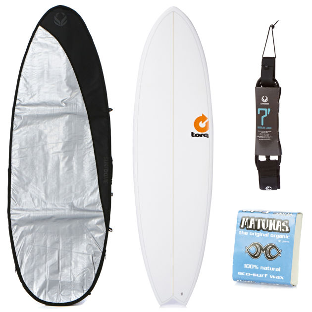 Torq White Fish Surfboard Package - 6ft 3