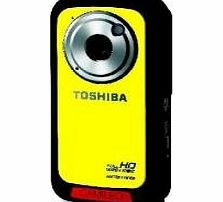 Toshiba Camileo BW10 Sportcam 5MP Full HD Waterproof Digital Camcorder - Yellow