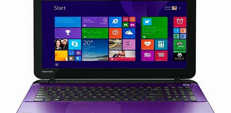 Toshiba L50D 15.6 inch A8 8GB 1TB Laptop - Purple
