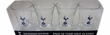  Tottenham FC 4 Pack Shot Glass