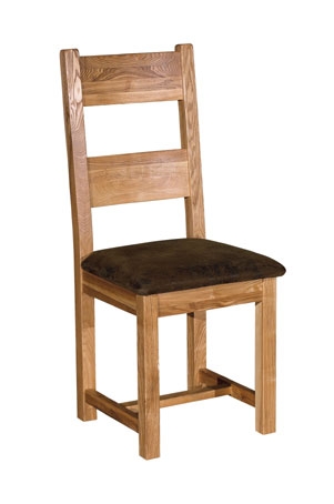 toulouse Antique Oak Dining Chairs - Pair