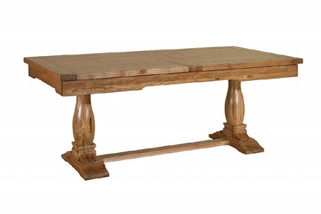 toulouse Antique Oak Extending Dining Table with